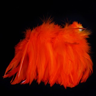 Hareline Strung Saddle Hackle Orange