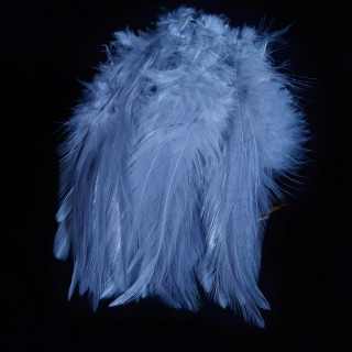 Hareline Strung Saddle Hackle Grey