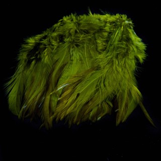 Hareline Strung Saddle Hackle Olive