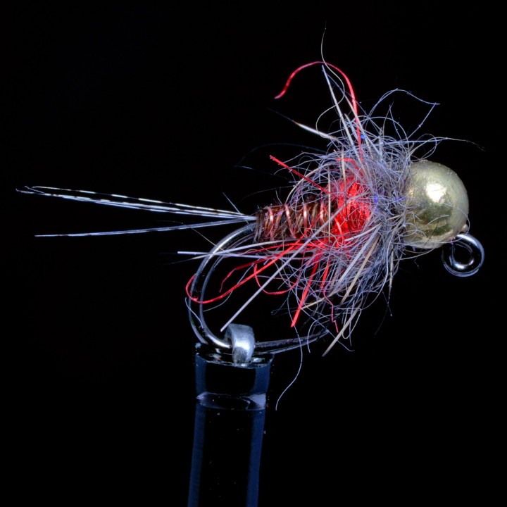 Hot Spot Pheasant Tail JIG Orange Tungsten