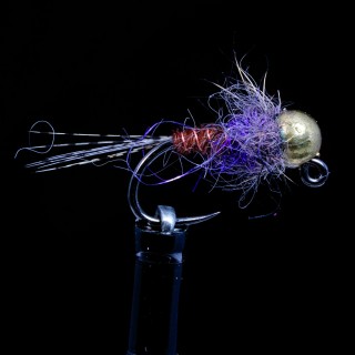 Hot Spot Pheasant Tail JIG Purple Tungsten