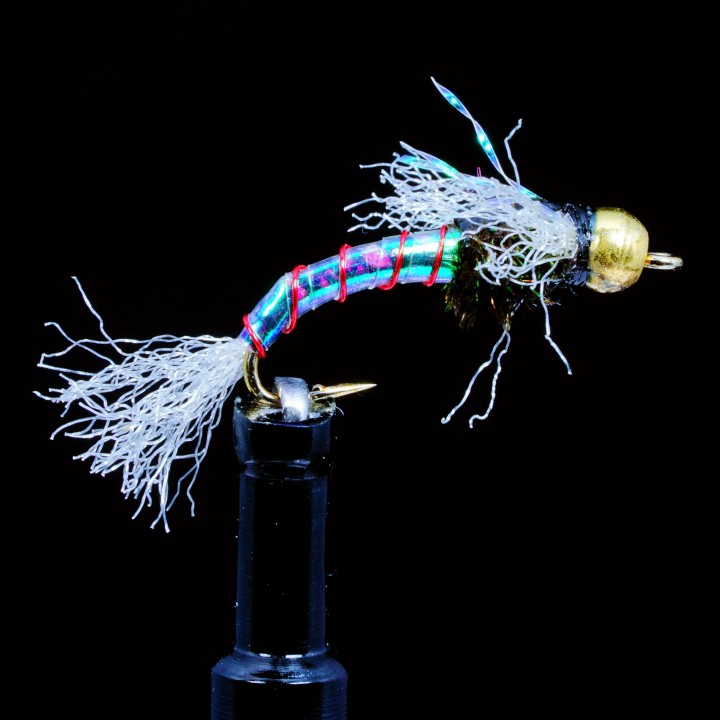 Chironomid Pupa Red Gold Bead