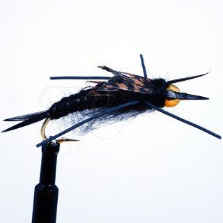 Kaugmann Rubber Leg Stone Fly Black