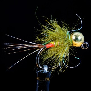 TACTICAL RED ASS OLIVE TUNGSTEN JIG