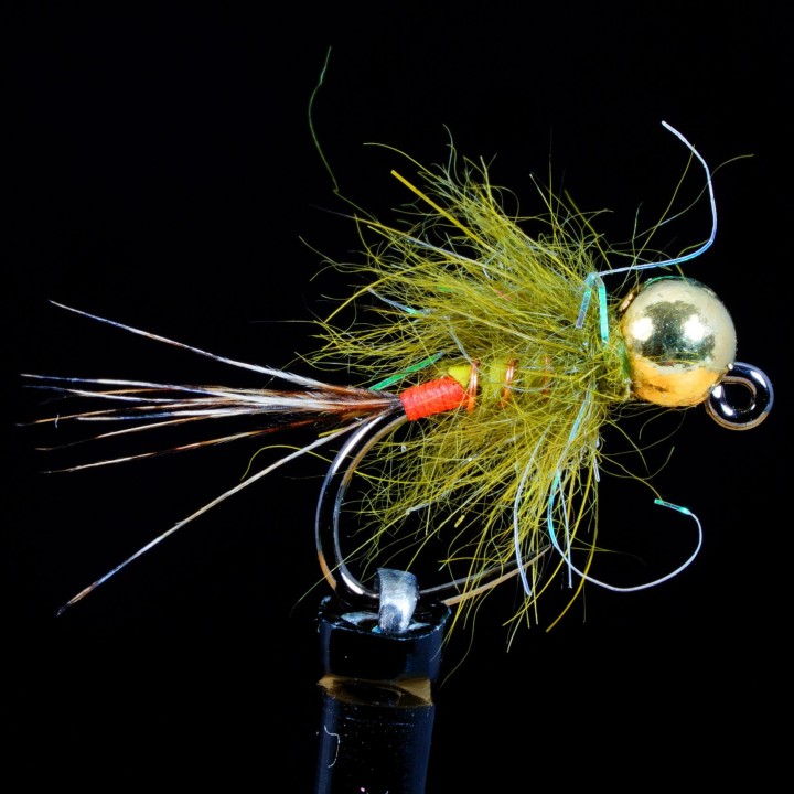 TACTICAL RED ASS OLIVE TUNGSTEN JIG