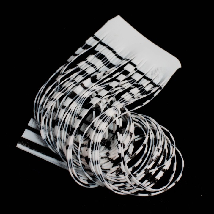 Silicone Legs Black White