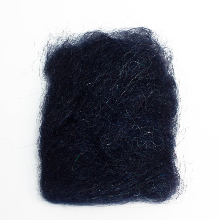 Angora Goat Dubbing Black